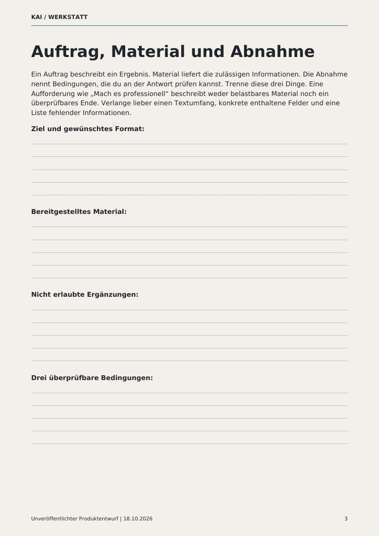 Öffentliche Leseprobe von KI-Projektstarter